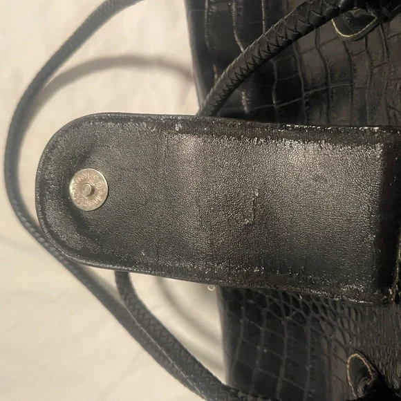 Unbranded Vegan Leather Purse Crocodile Print W Perfect Pockets &Built In Wallet - Picture 6 of 16